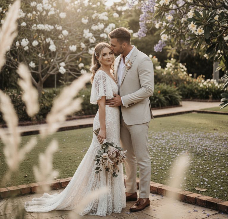 wedding at Botanic gardens