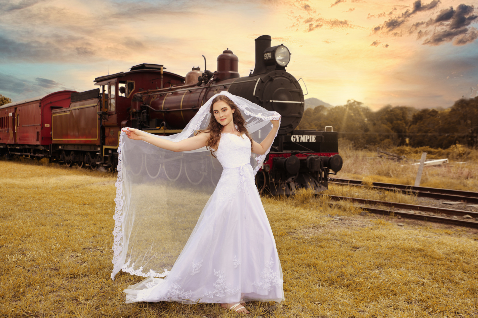 wedding photographer sunset