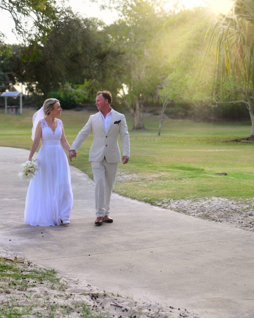 small beach wedding