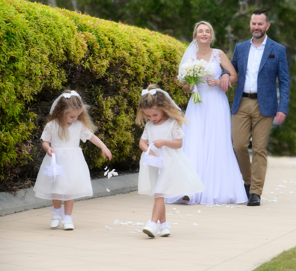 Caloundra beach wedding