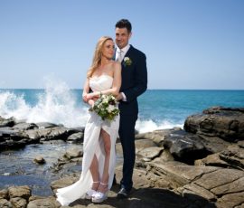 wedding photography package price on the rocks at Mooloolaba